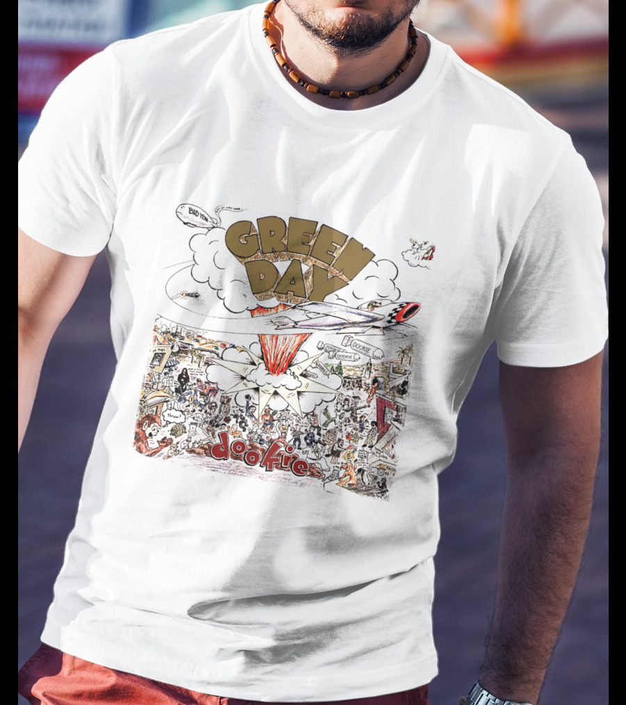 Green Day Dookie Album Cover Explosion T-Shirt