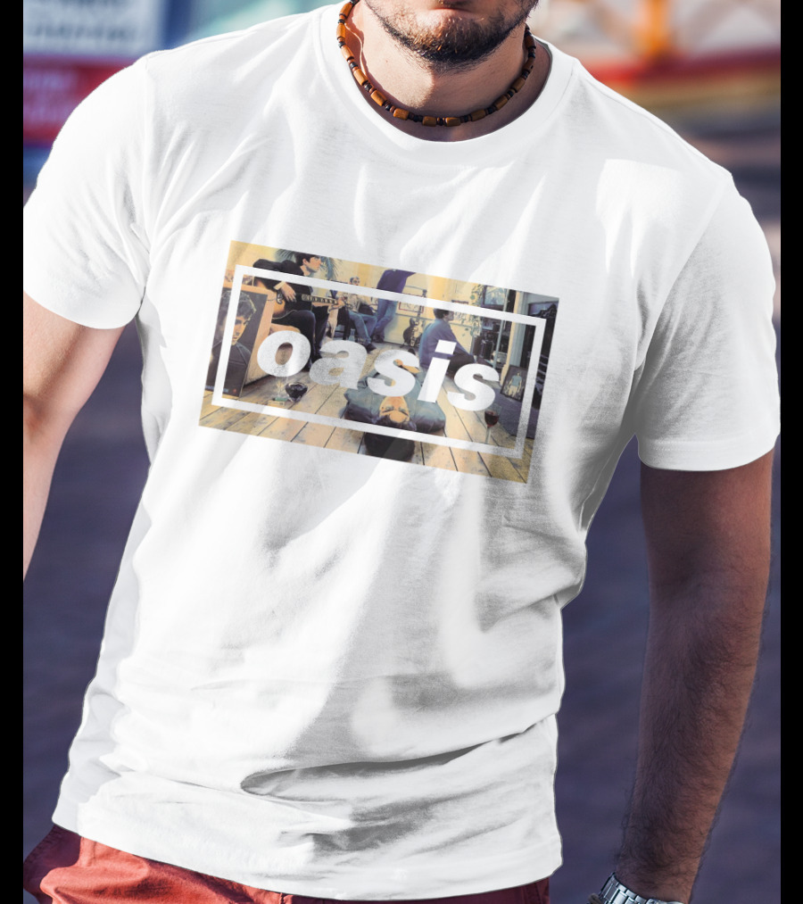 Oasis Definitely Maybe Rock Band Album Cover T-Shirt