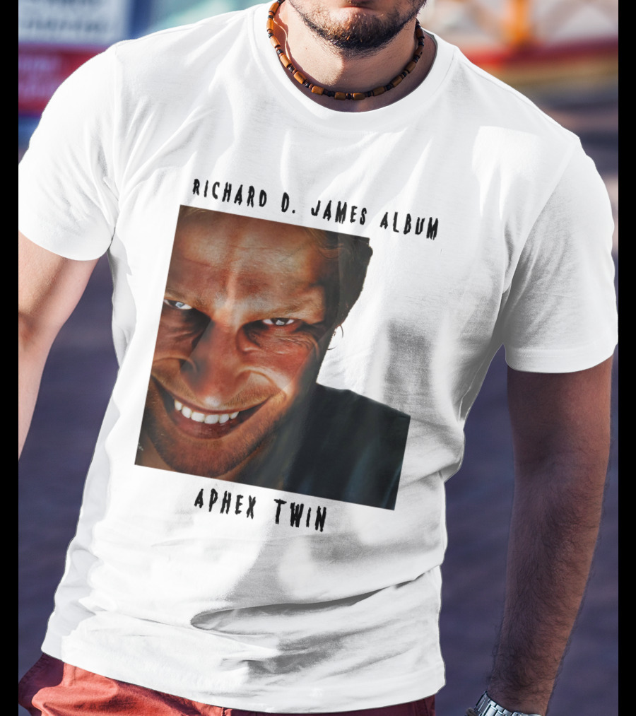 Richard D. James Album Aphex Twin Smiling Face T-Shirt