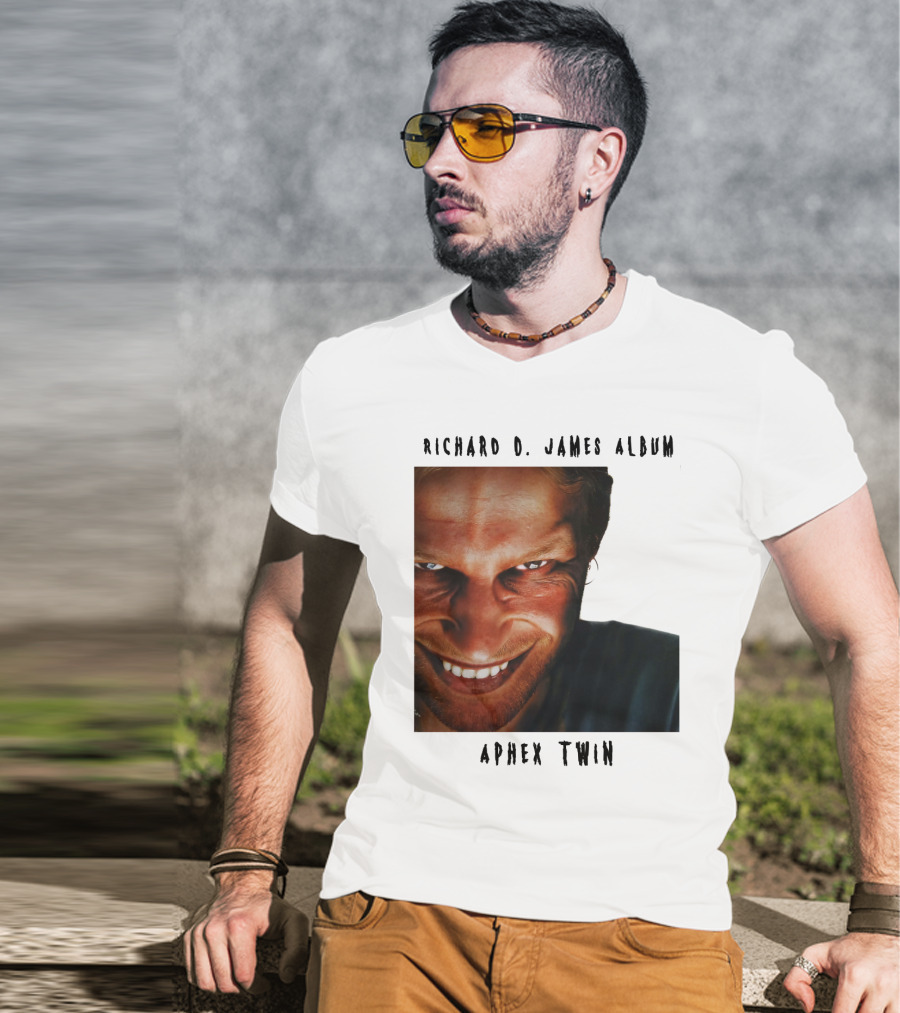 Richard D. James Album Aphex Twin Smiling Face T-Shirt