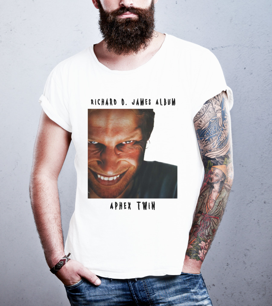 Richard D. James Album Aphex Twin Smiling Face T-Shirt
