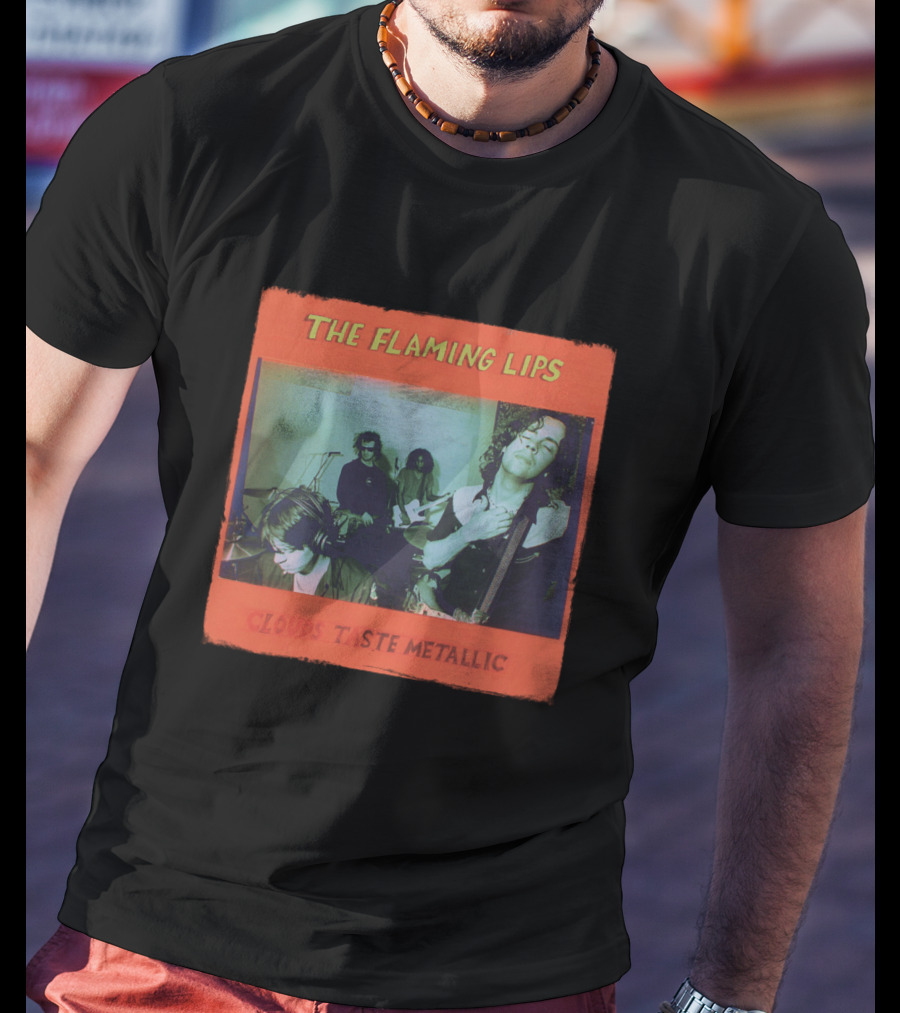 The Flaming Lips Clouds Taste Metallic Album Cover T-Shirt