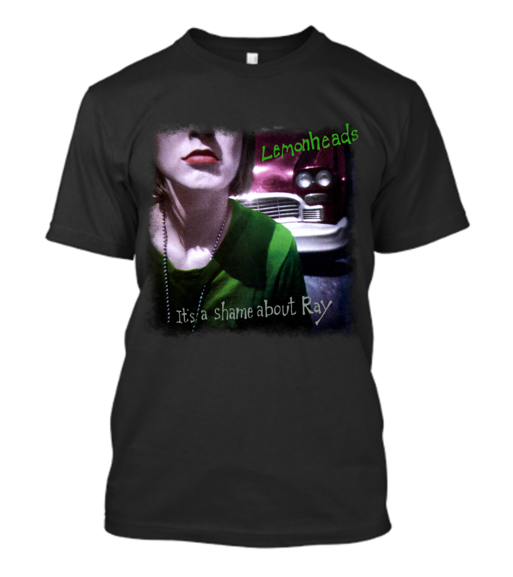 Lemonheads It's A Shame About Ray Album Cover With Green Shirt And Vintage Car T-Shirt