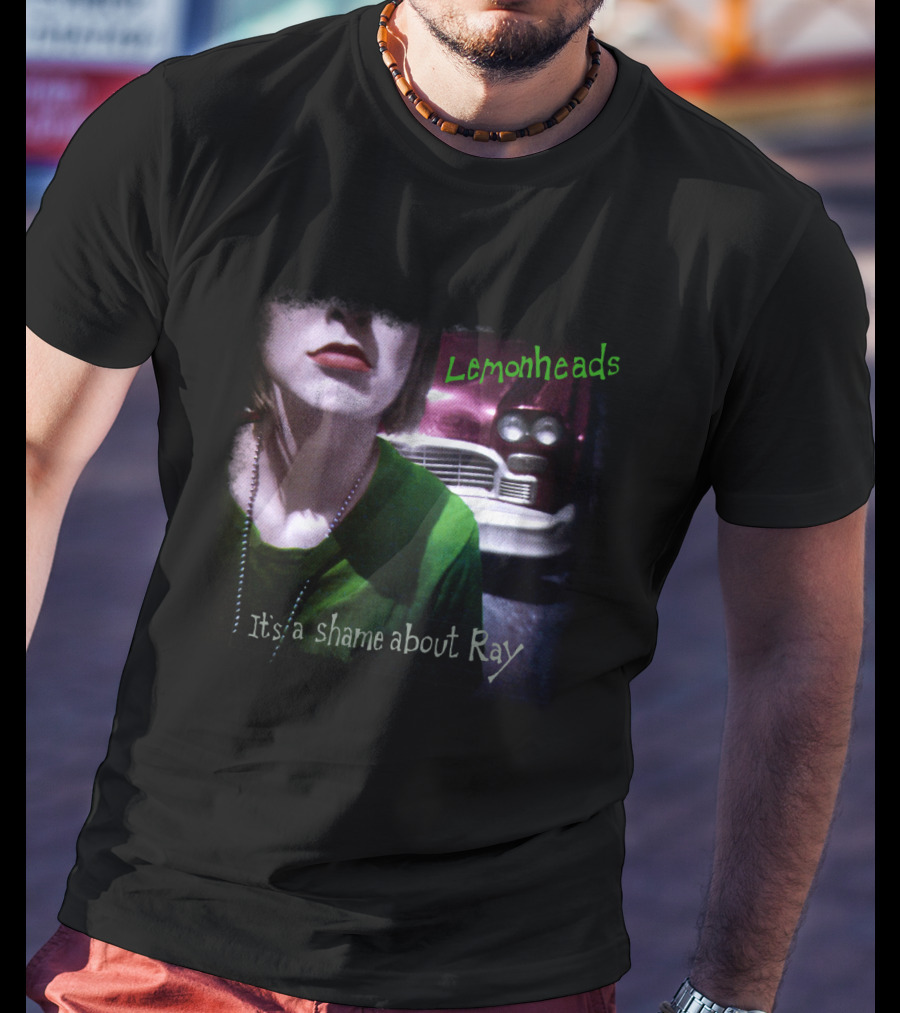 Lemonheads It's A Shame About Ray Album Cover With Green Shirt And Vintage Car T-Shirt