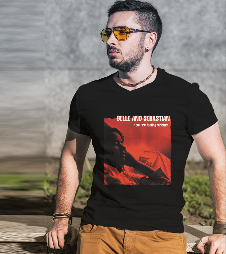 Belle And Sebastian If You're Feeling Sinister Album Cover Red Tone T-Shirt