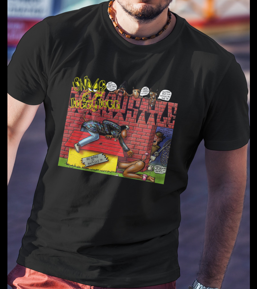 Snoop Doggy Dogg Doggystyle Album Cover Comic Be Ware Of Dogg 1993 T-Shirt