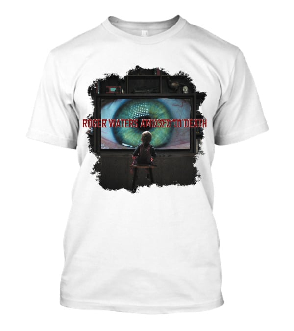 Roger Waters Amused To Death Eye Watching Television T-Shirt