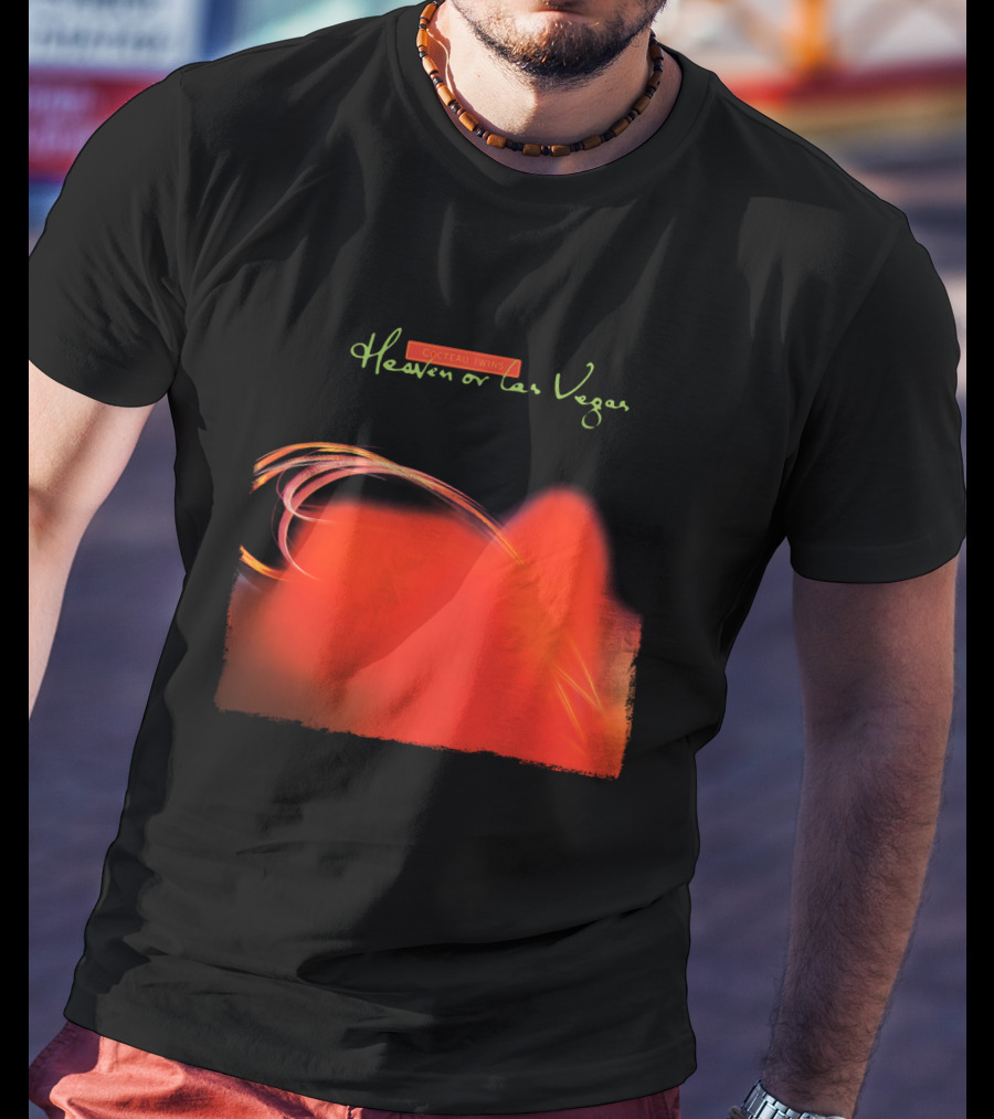 Cocteau Twins Heaven Or Las Vegas Red Abstract Swirl T-Shirt