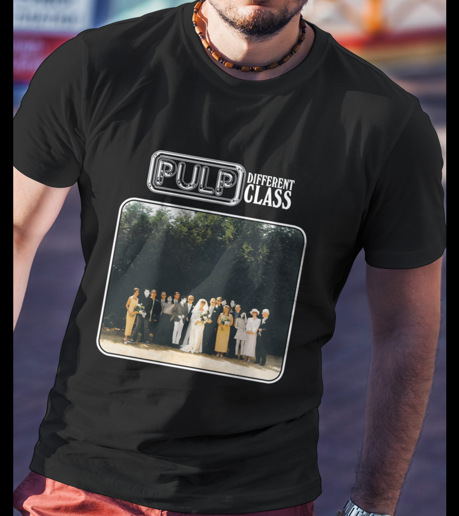 Pulp Different Class Album Cover Wedding Photo T-Shirt