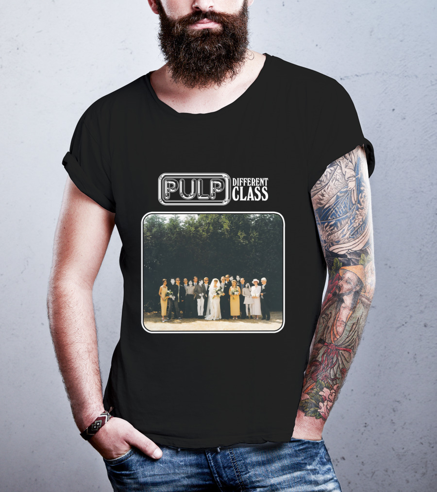 Pulp Different Class Album Cover Wedding Photo T-Shirt