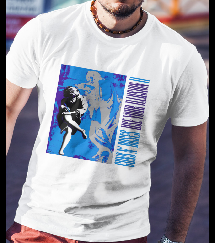 Guns N Roses Use Your Illusion Ii Blue Angel Artwork T-Shirt