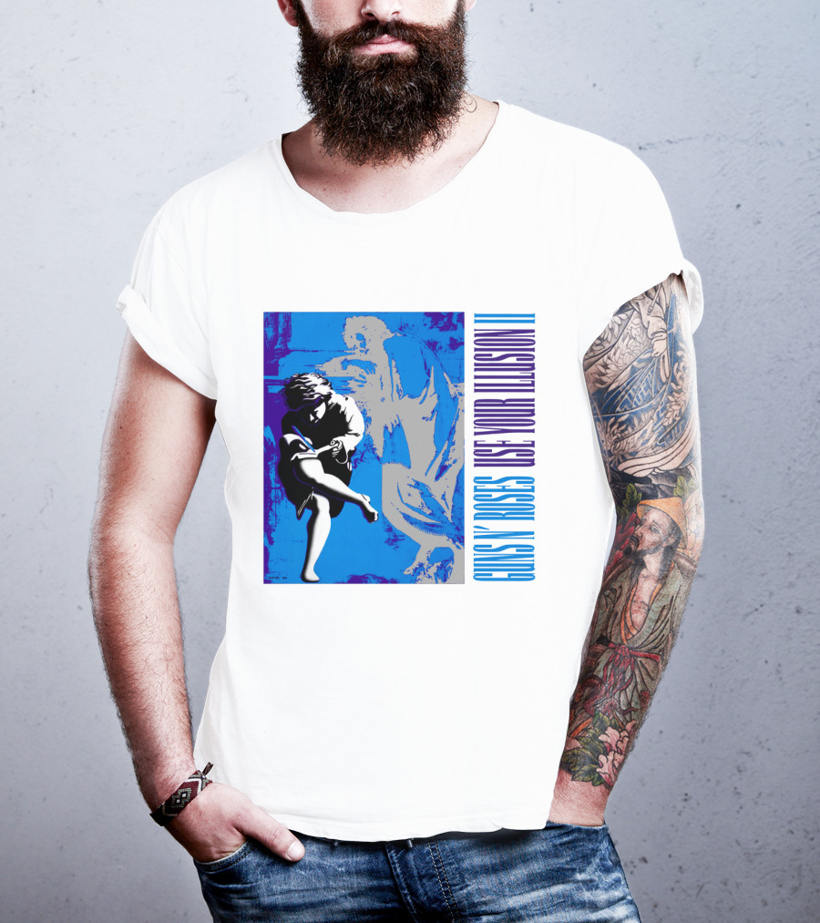 Guns N Roses Use Your Illusion Ii Blue Angel Artwork T-Shirt