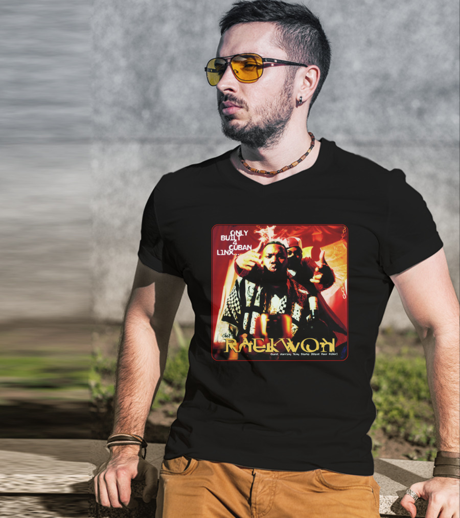 Raekwon Only Built 4 Cuban Linx 1995 Chef Guest Starring Tony Starks Ghost Face Killer T-Shirt