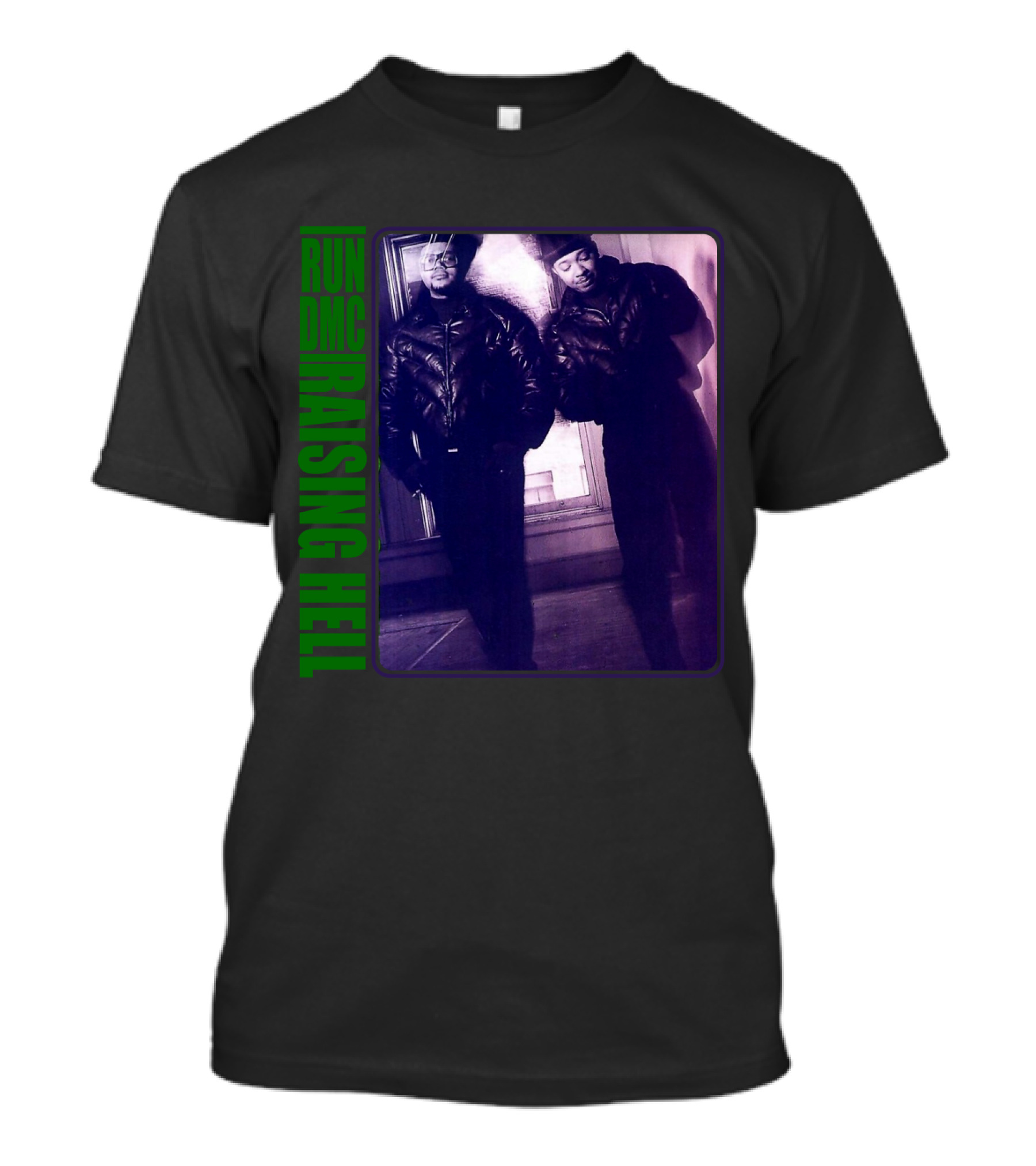 RUN DMC Raising Hell 1986 Iconic Album Cover Image T-Shirt