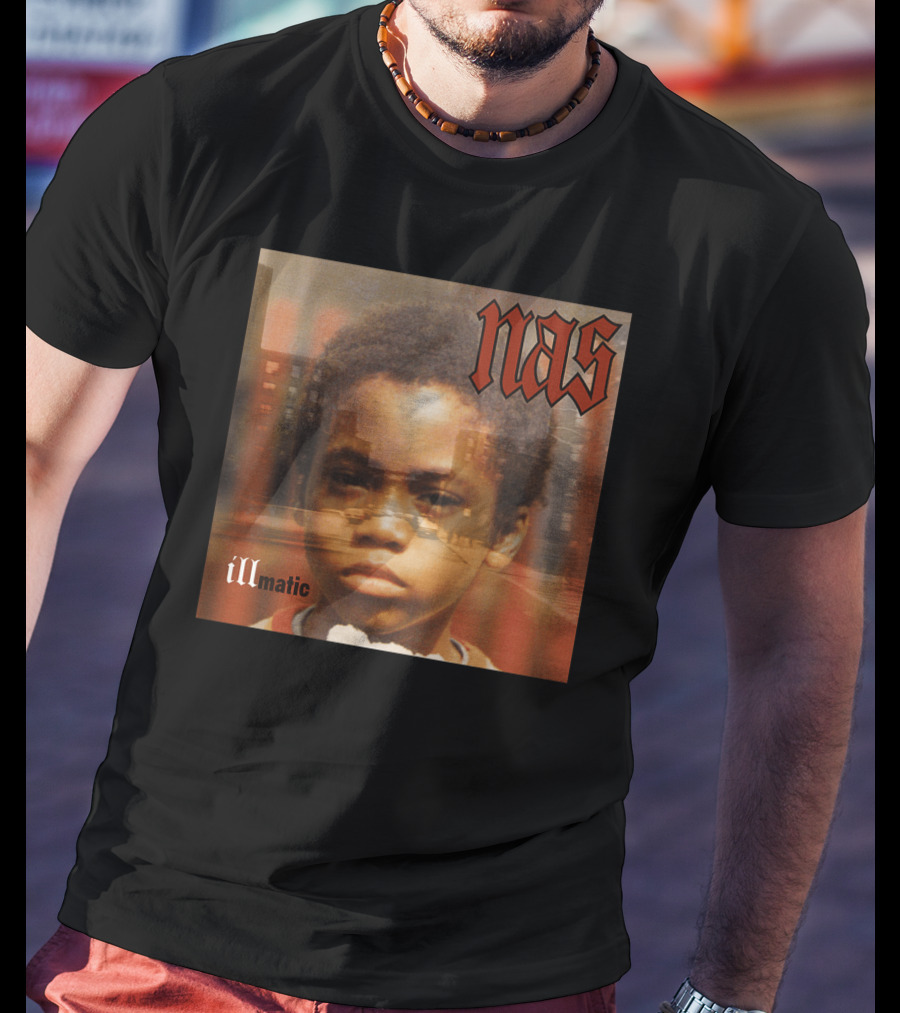 Nas Illmatic Album Art Young Boy New York Urban Landscape T-Shirt