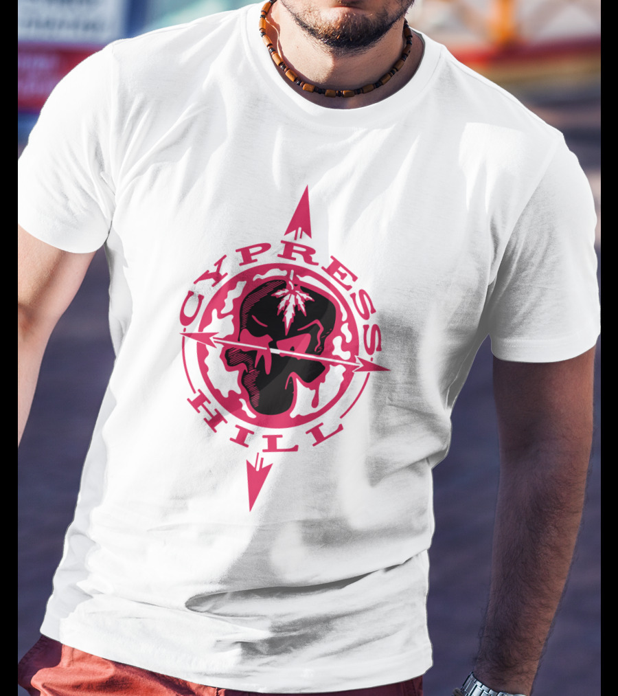 Cypress Hill Red Skull Compass T-Shirt