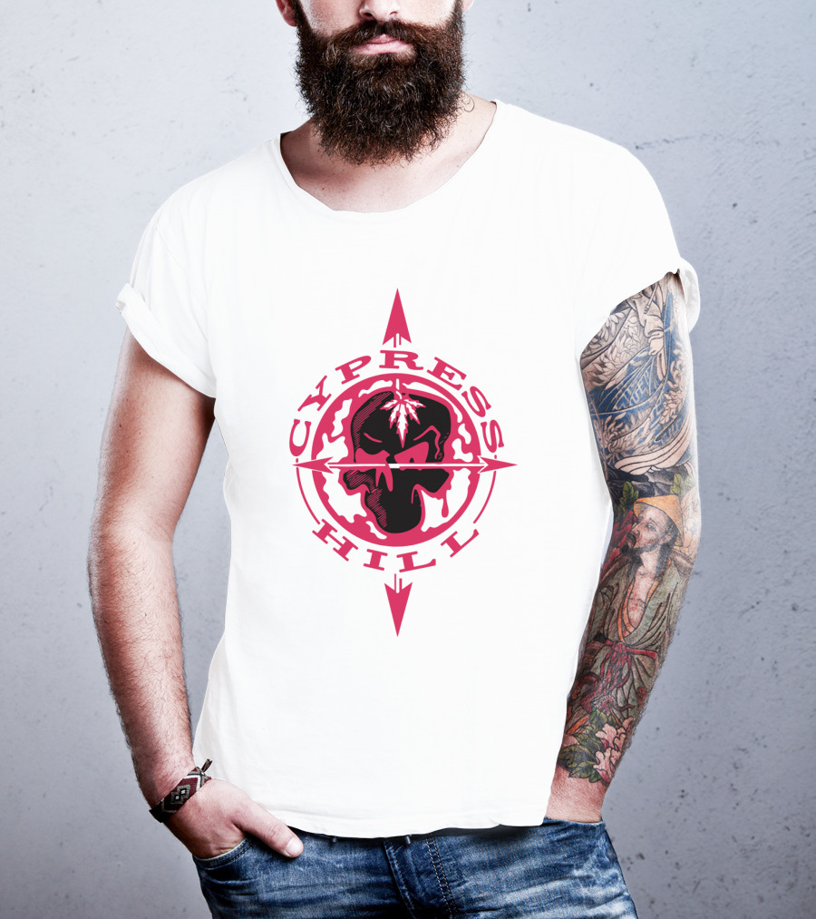 Cypress Hill Red Skull Compass T-Shirt