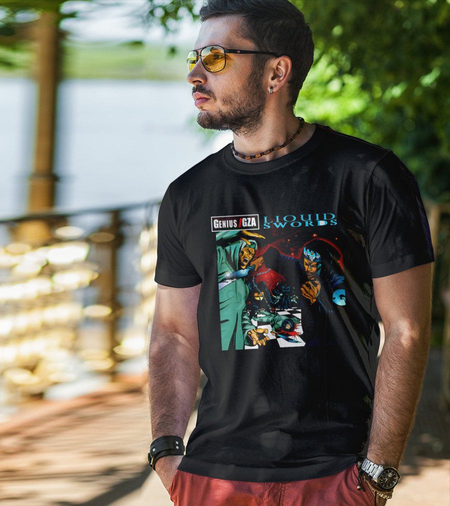 Genius GZA Liquid Swords Chess Battle T-Shirt