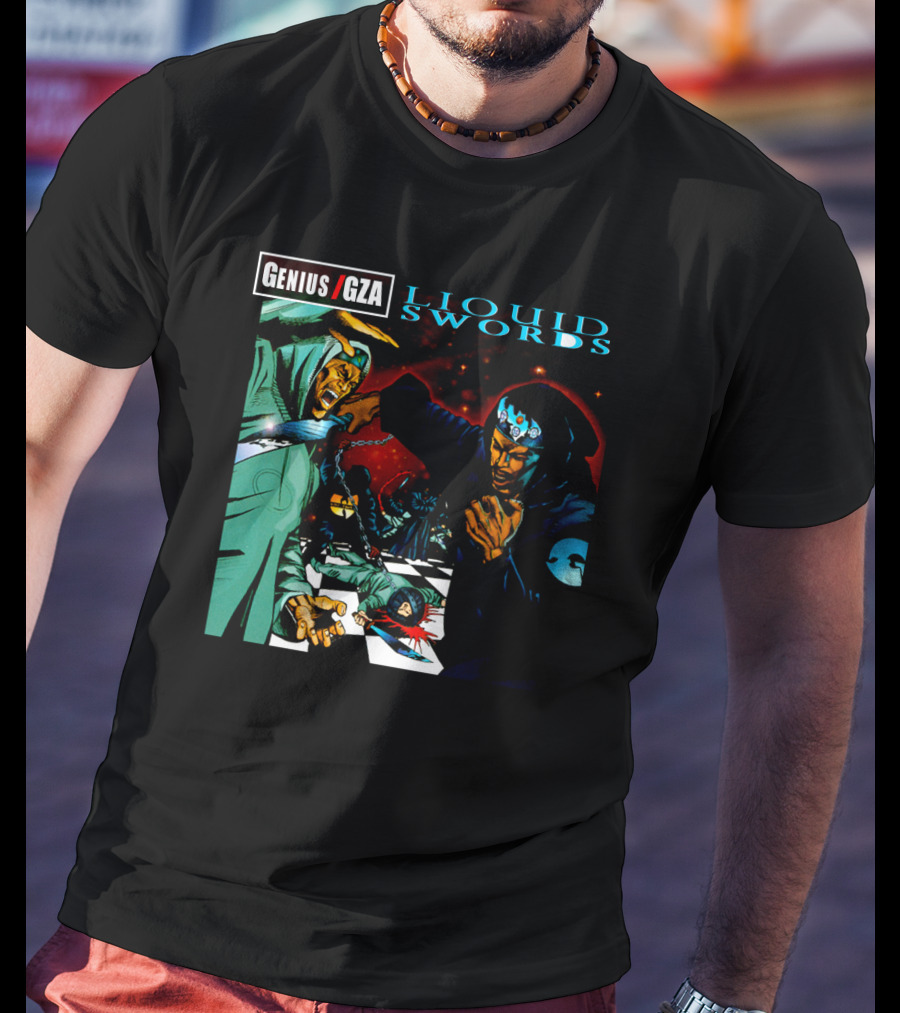 Genius GZA Liquid Swords Chess Battle T-Shirt