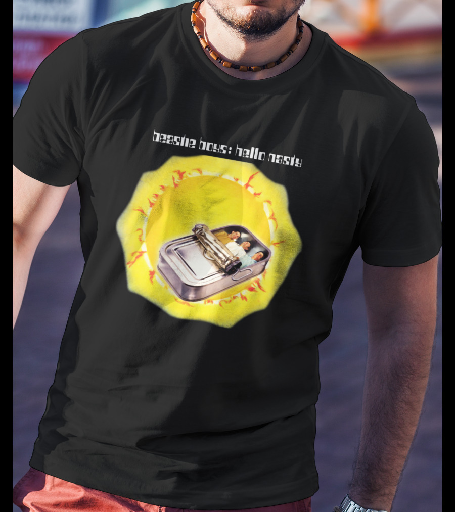 Beastie Boys Hello Nasty Album Cover Sardine Can 1998 Sunburst T-Shirt