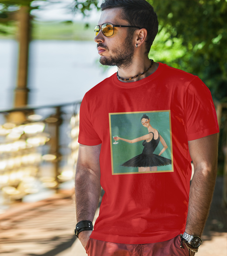 Kanye West My Beautiful Dark Twisted Fantasy Ballerina Cover Art T-Shirt