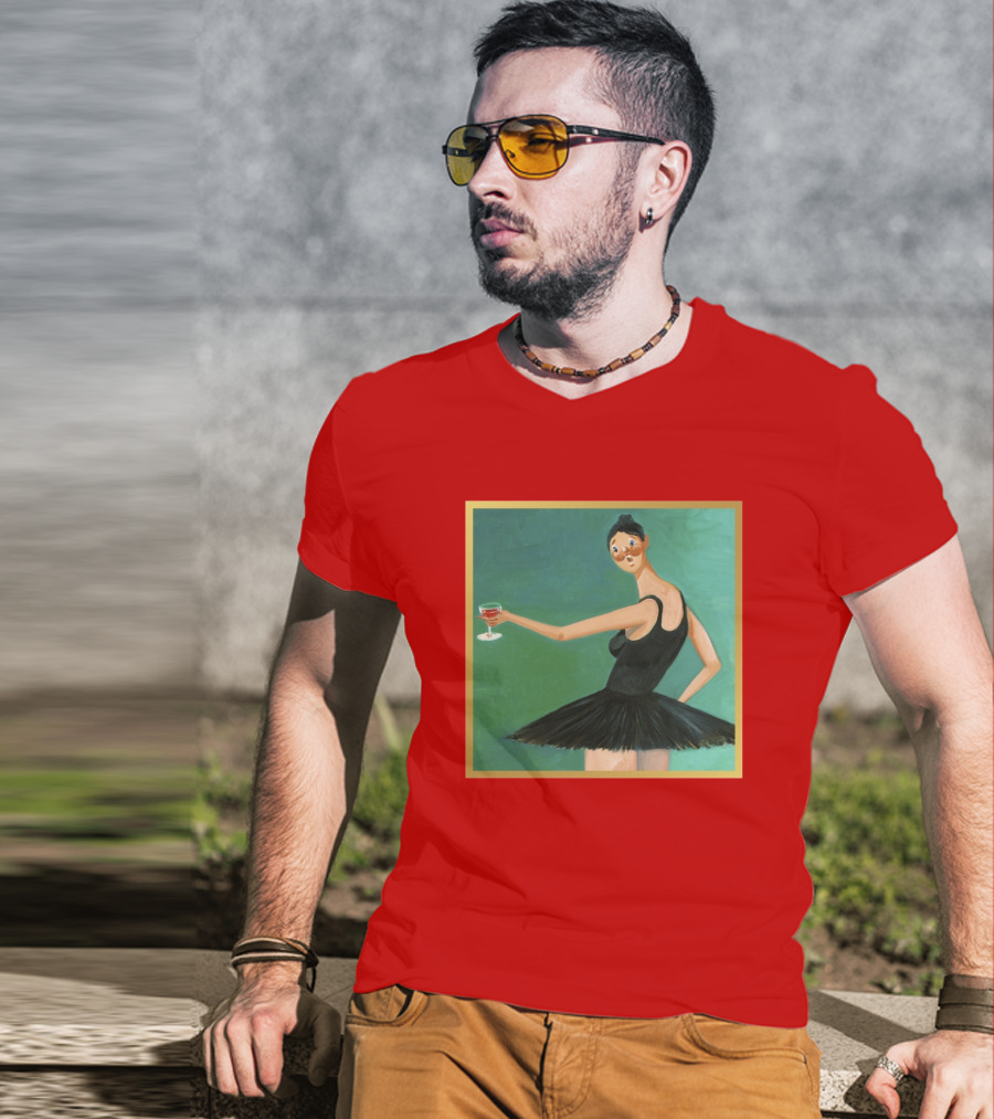 Kanye West My Beautiful Dark Twisted Fantasy Ballerina Cover Art T-Shirt