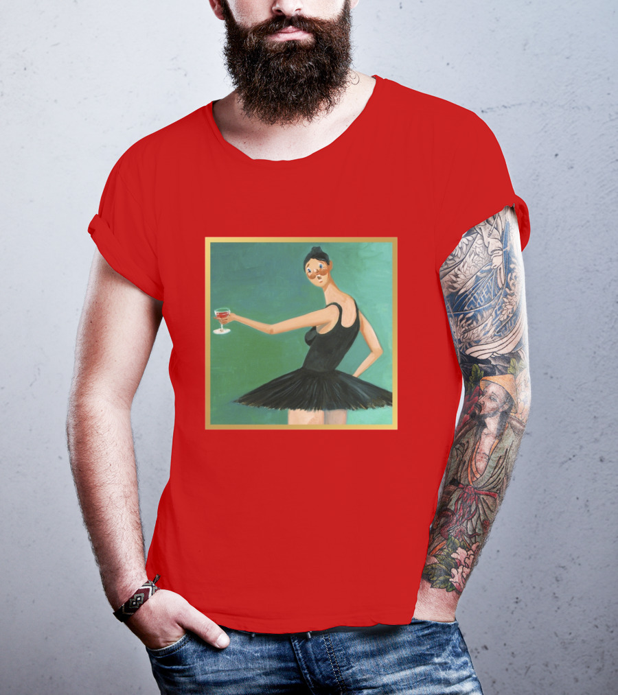 Kanye West My Beautiful Dark Twisted Fantasy Ballerina Cover Art T-Shirt