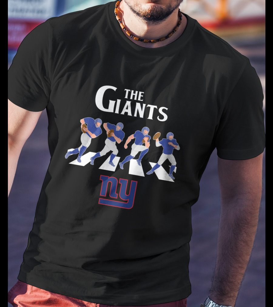 New York Giants Abbey Road Football Players Crossing Ny T-Shirt