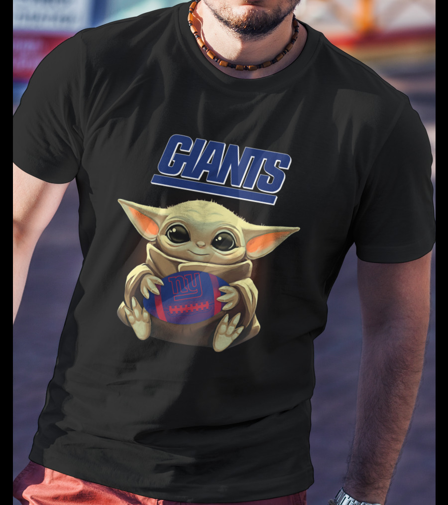 Giants Baby Yoda New York Giants Football T-Shirt