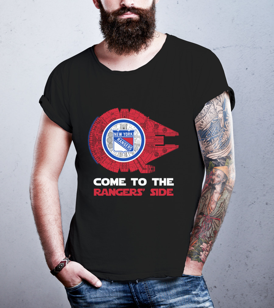 New York Rangers Millennium Falcon Come To The Rangers' Side T-Shirt