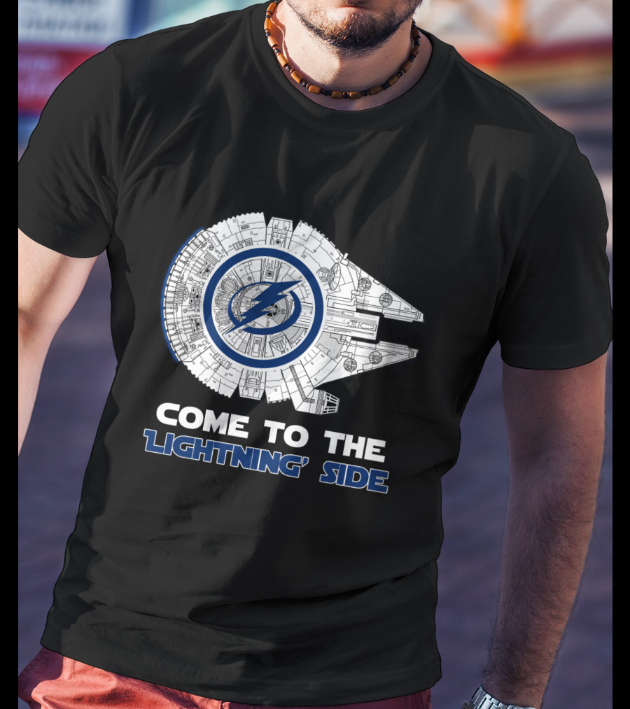 Come To The Lightning Side Millennium Falcon Tampa Bay Lightning T-Shirt