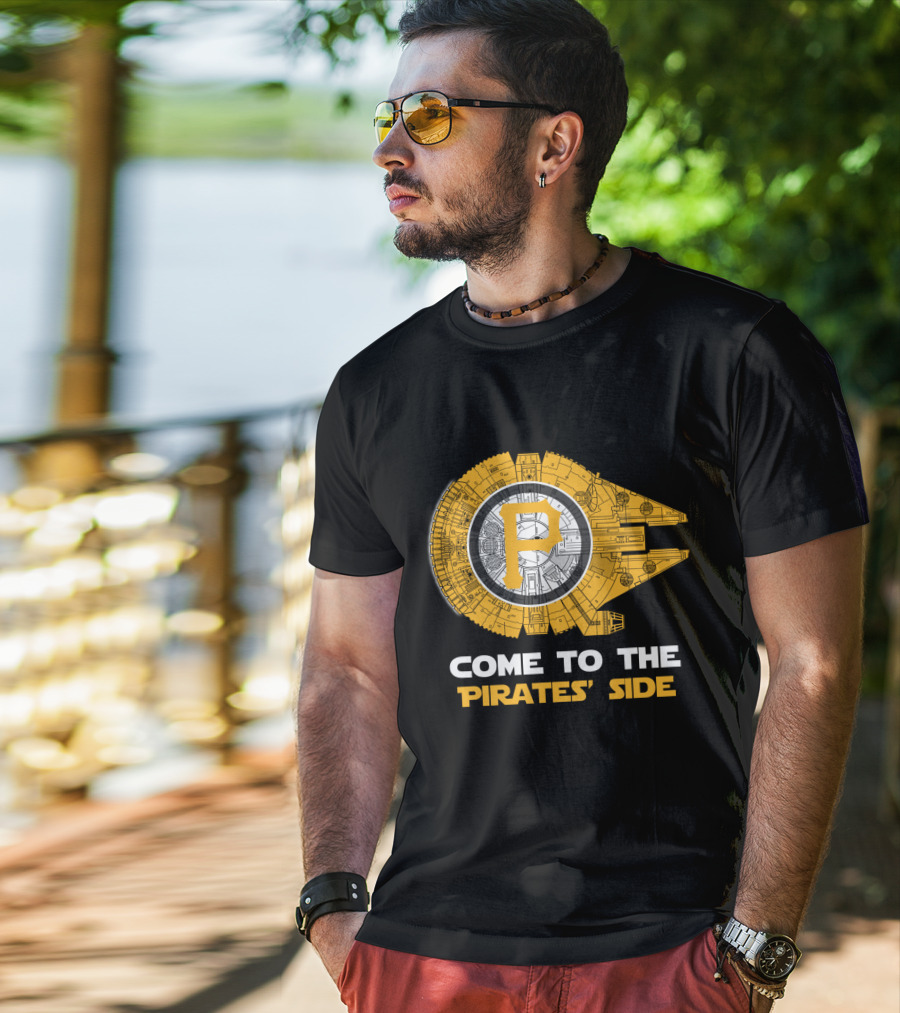 Pittsburgh Pirates Come To The Pirates' Side Millennium Falcon Mlb T-Shirt