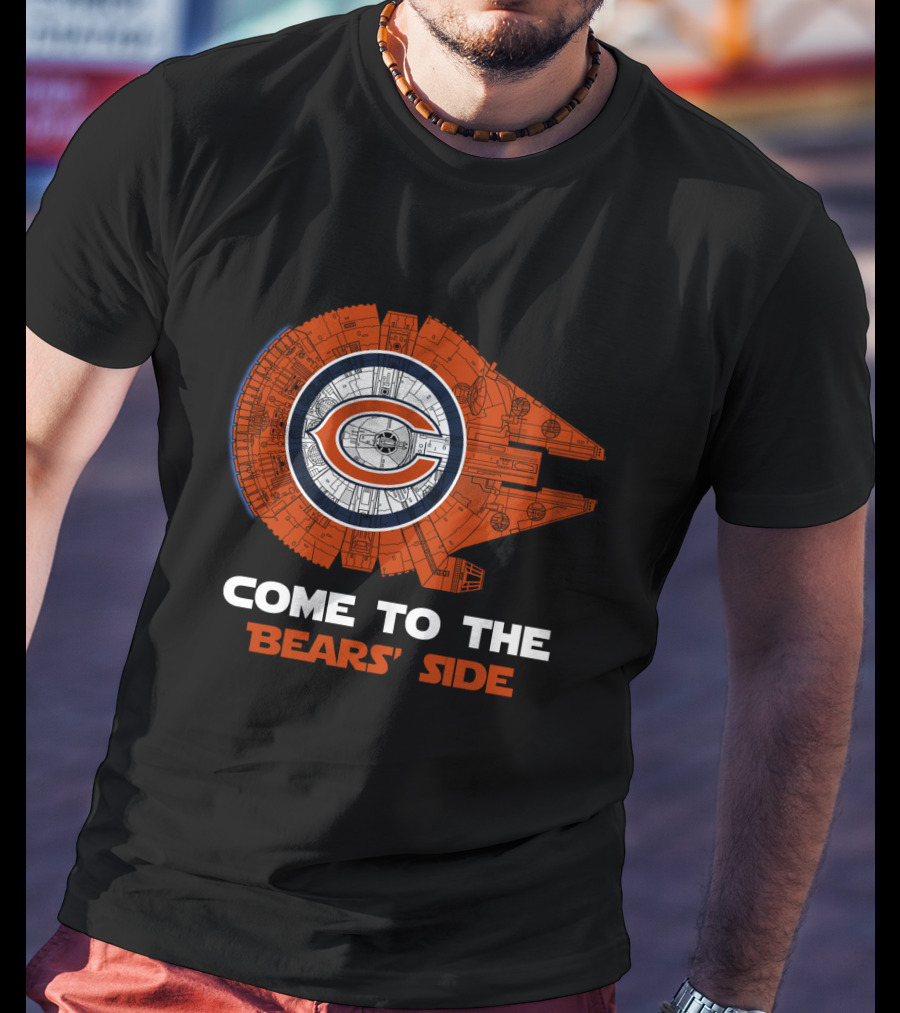 Come To The Bears' Side Millennium Falcon Chicago Bears Nfl T-Shirt