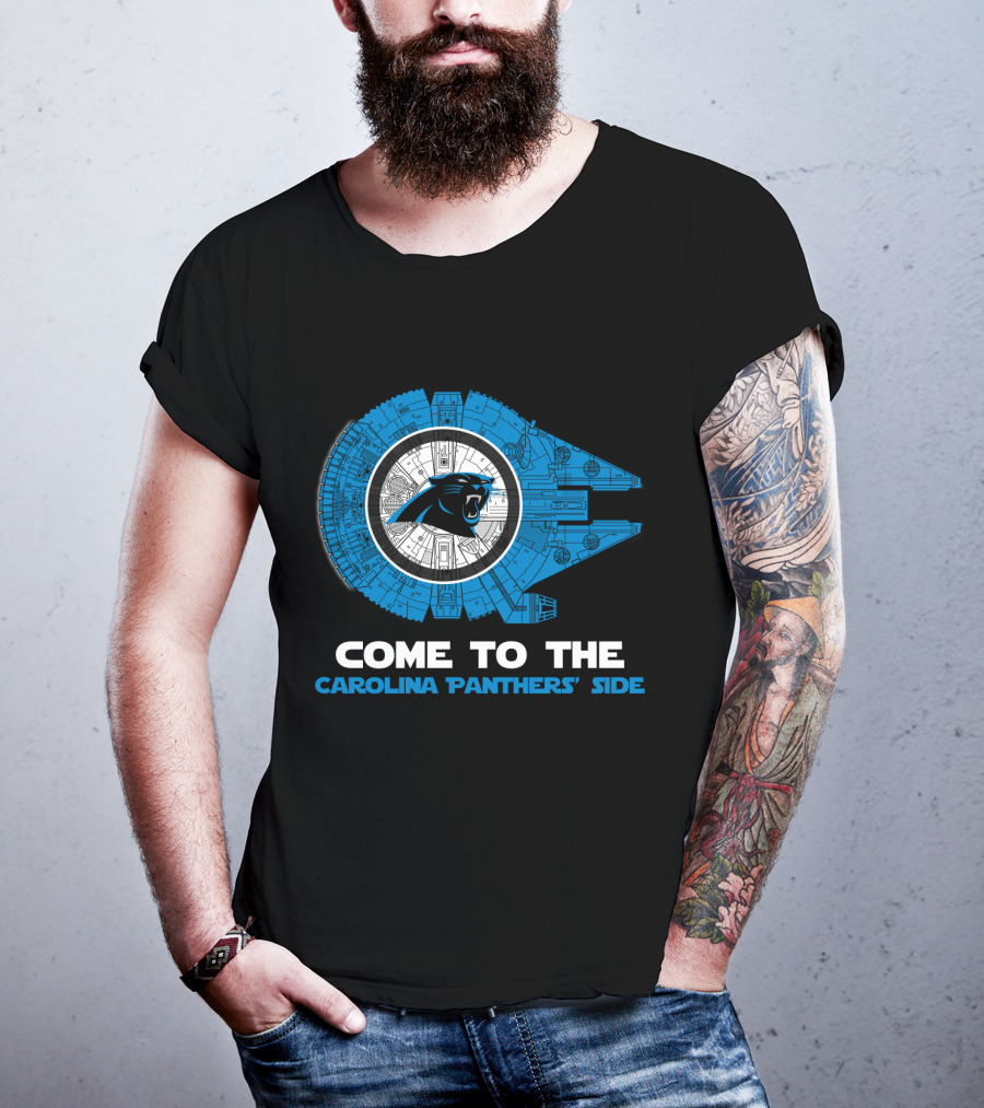 Come To The Carolina Panthers' Side Millennium Falcon Nfl T-Shirt