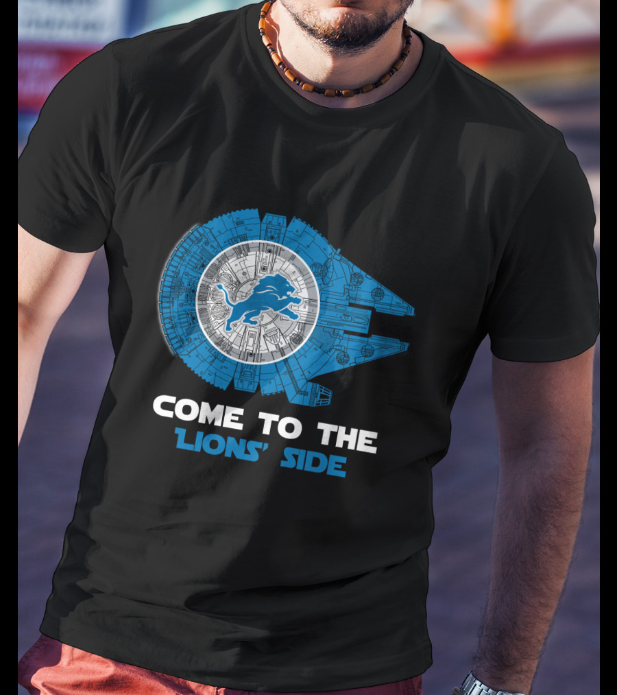 Come To The Lions' Side Detroit Millennium Falcon Nfl T-Shirt