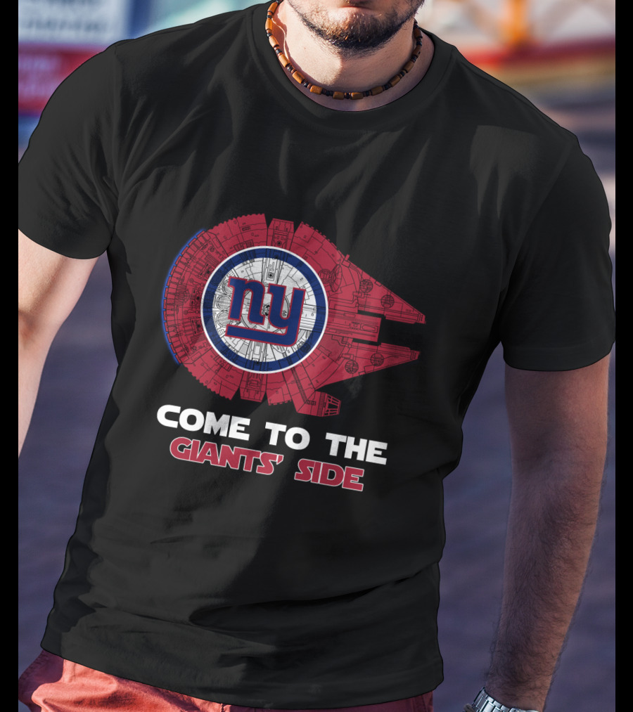 New York Giants Millennium Falcon Nfl Come To The Giants' Side T-Shirt