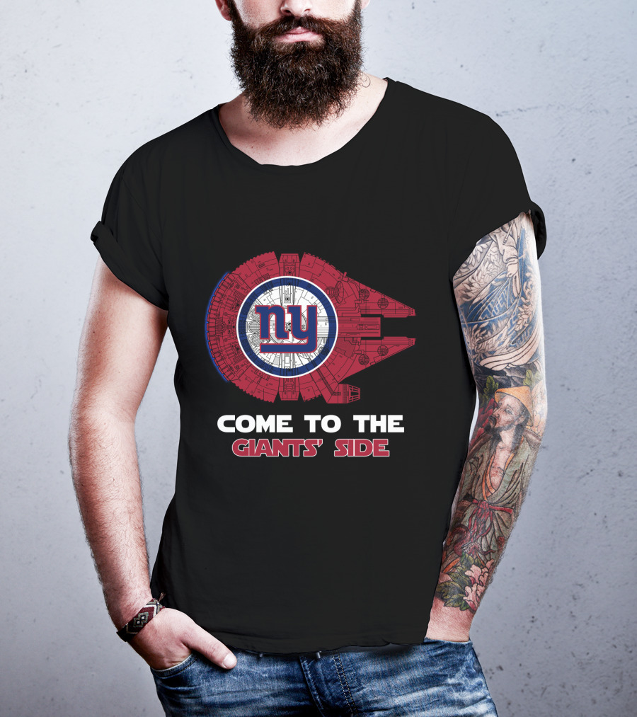 New York Giants Millennium Falcon Nfl Come To The Giants' Side T-Shirt