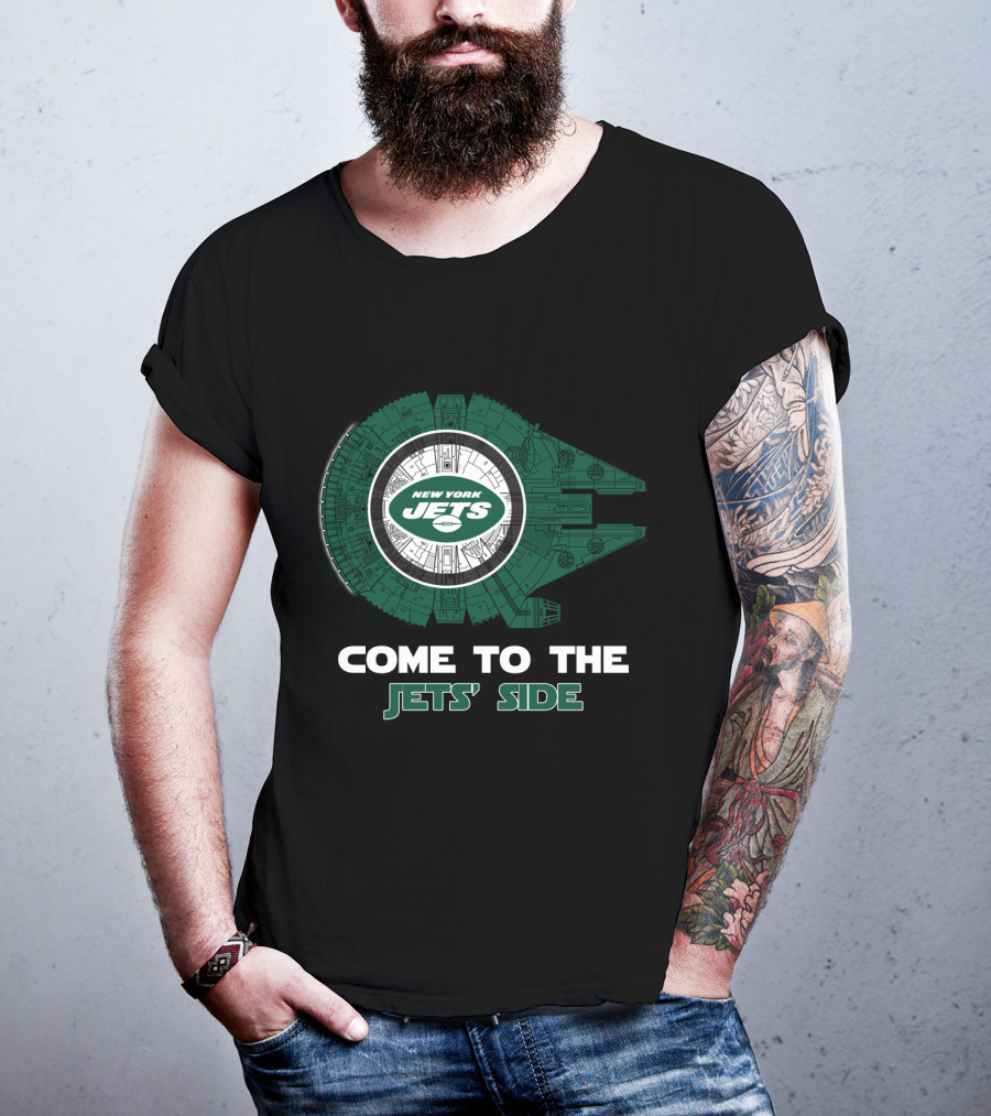 New York Jets Millennium Falcon Come To The Jets' Side T-Shirt