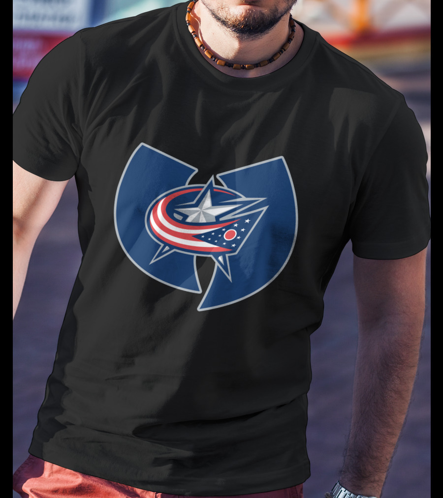 Columbus Blue Jackets Wu-Tang Clan Mashup T-Shirt