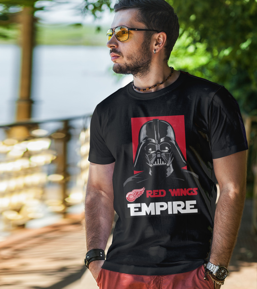 Detroit Red Wings Empire Darth Vader NHL T-Shirt