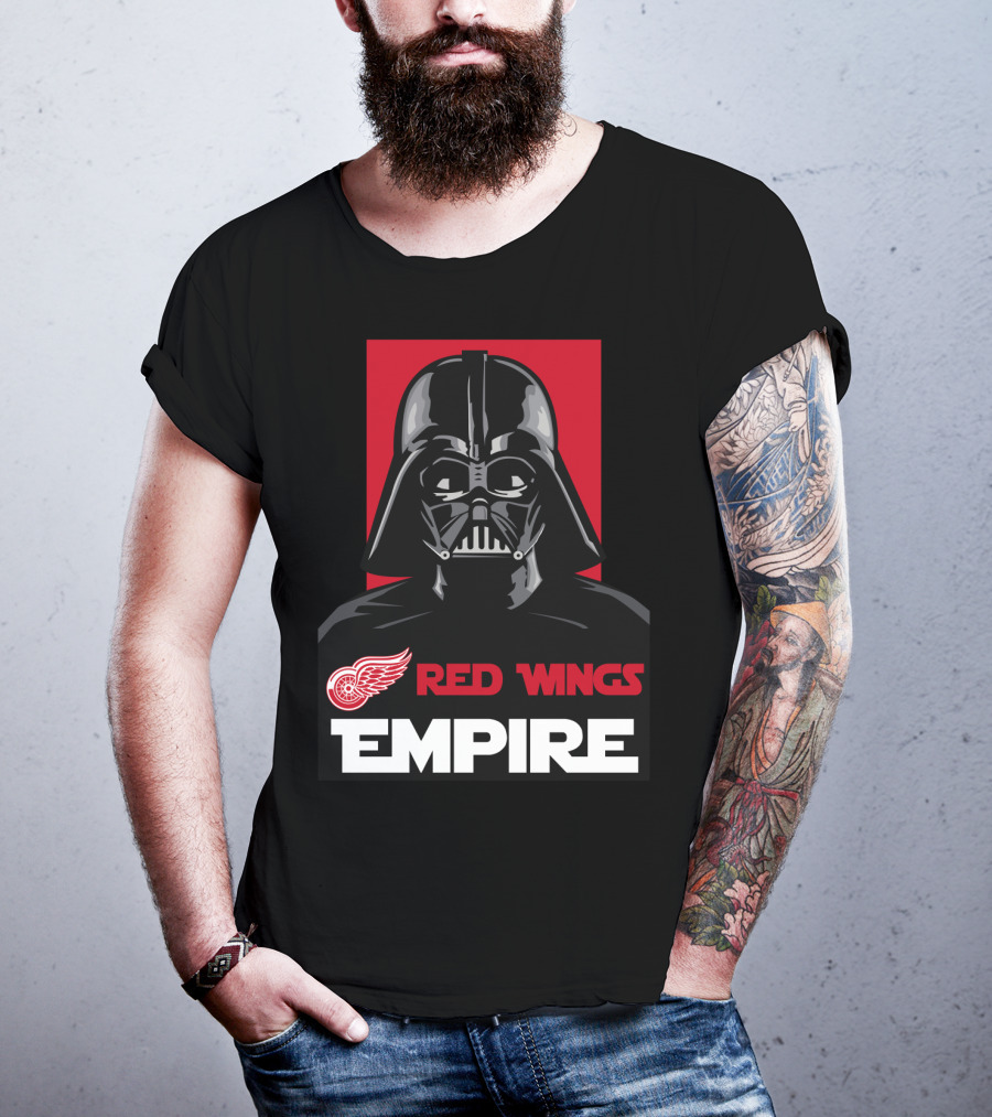Detroit Red Wings Empire Darth Vader NHL T-Shirt