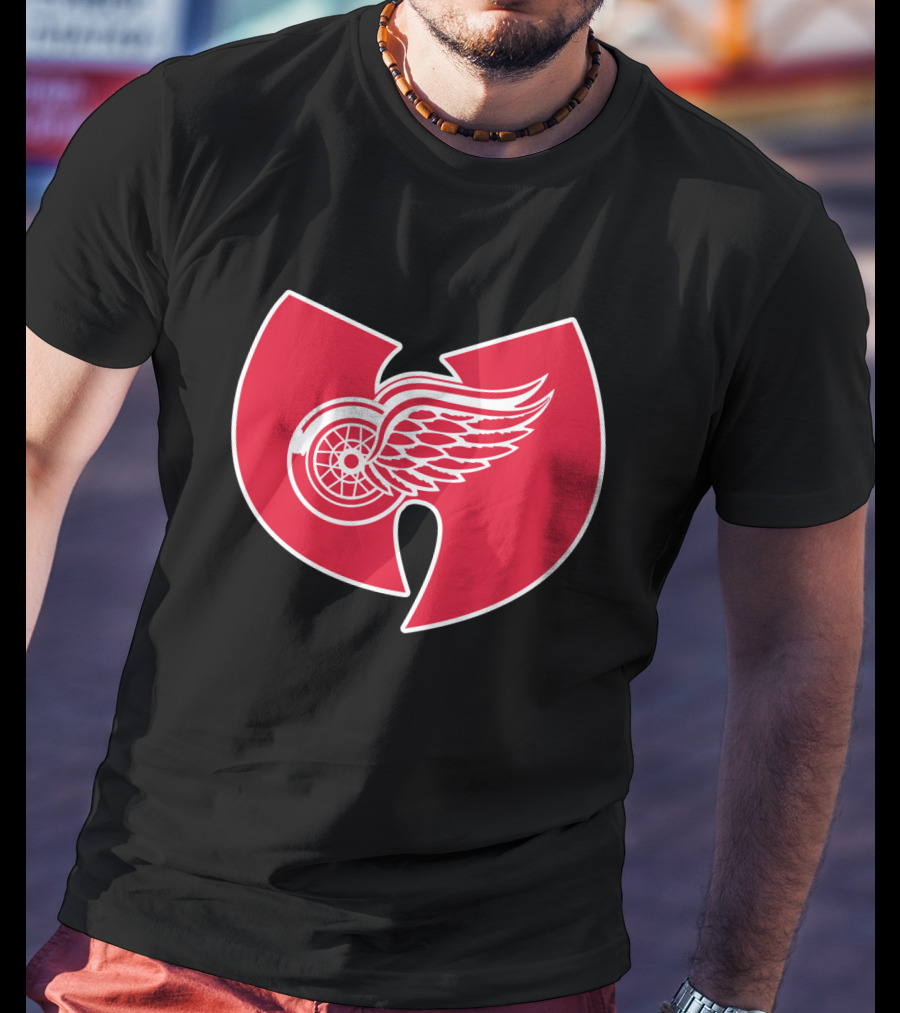 Detroit Red Wings Wu-Tang Clan Logo Merge T-Shirt
