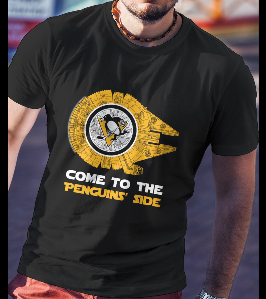 Pittsburgh Penguins Millennium Falcon Come To The Penguins' Side T-Shirt