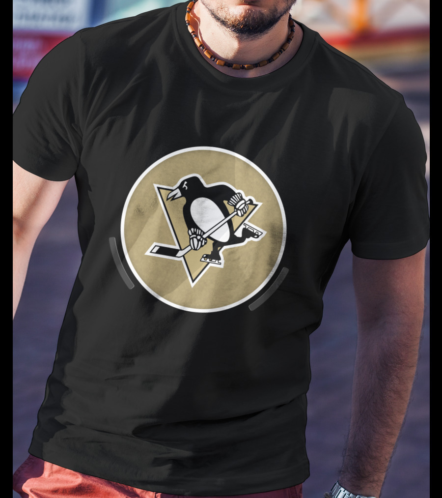 Pittsburgh Penguins Power Decal Logo Hockey Emblem T-Shirt