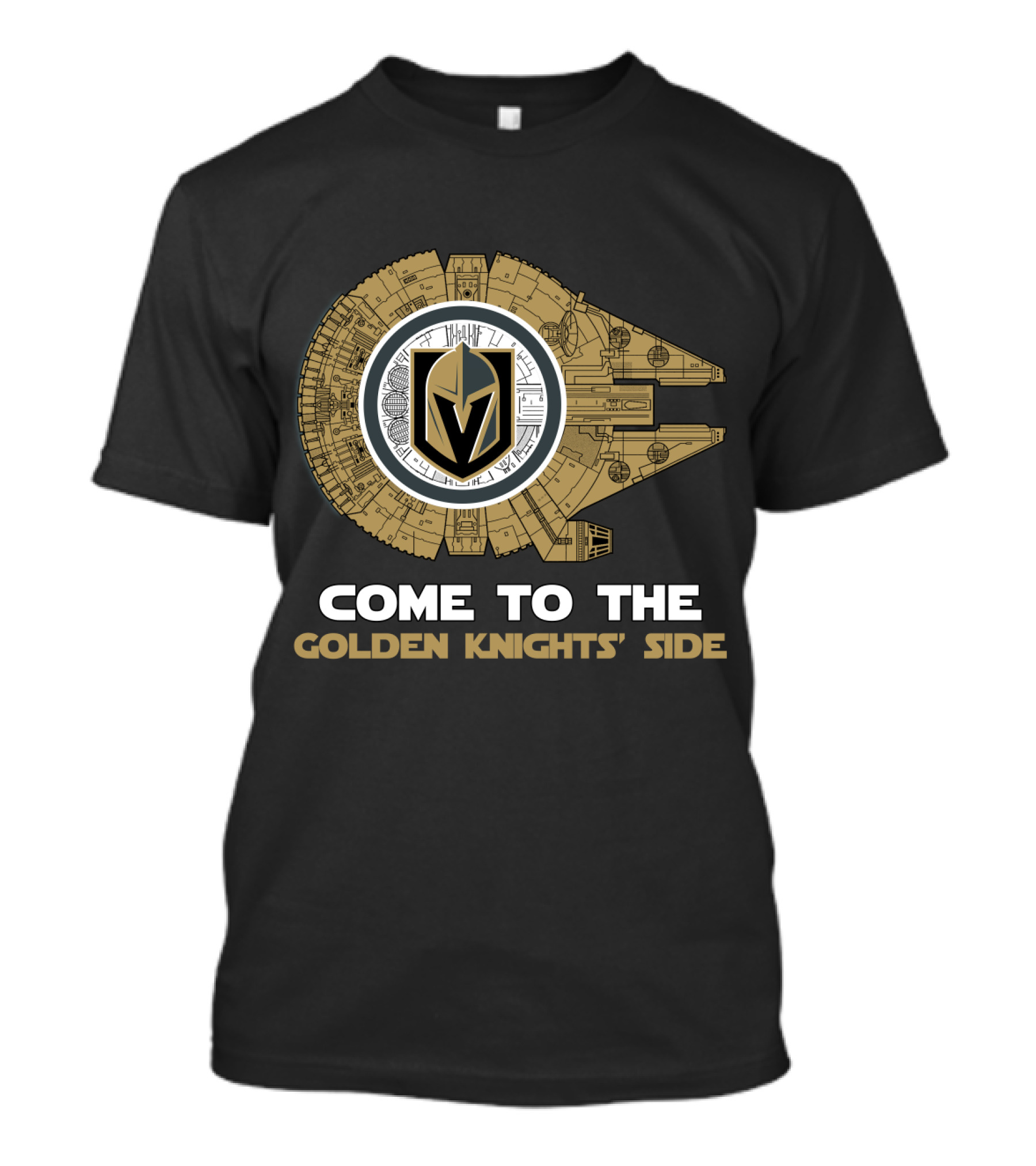 Come To The Golden Knights' Side Millennium Falcon T-Shirt