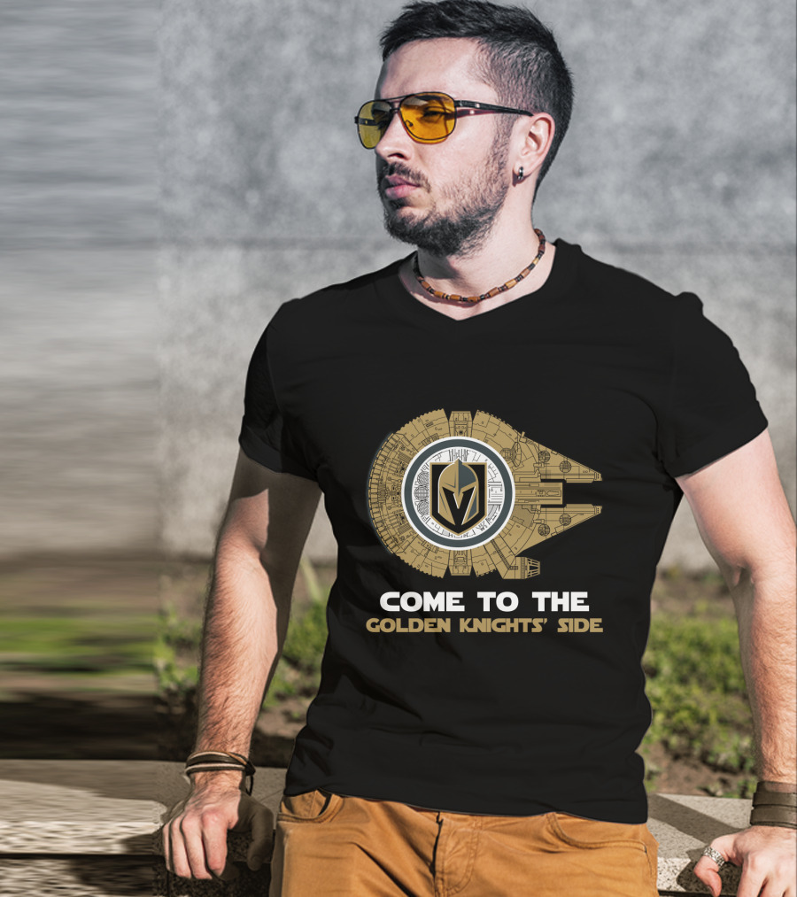Come To The Golden Knights' Side Millennium Falcon T-Shirt