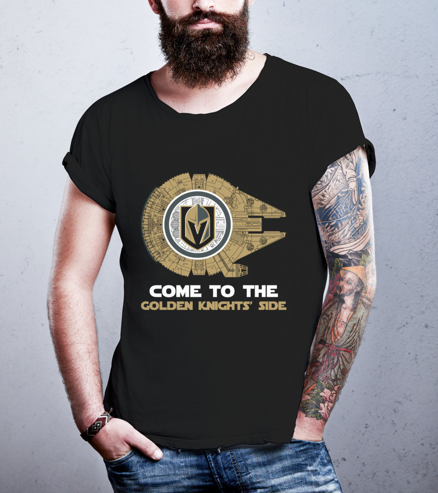 Come To The Golden Knights' Side Millennium Falcon T-Shirt