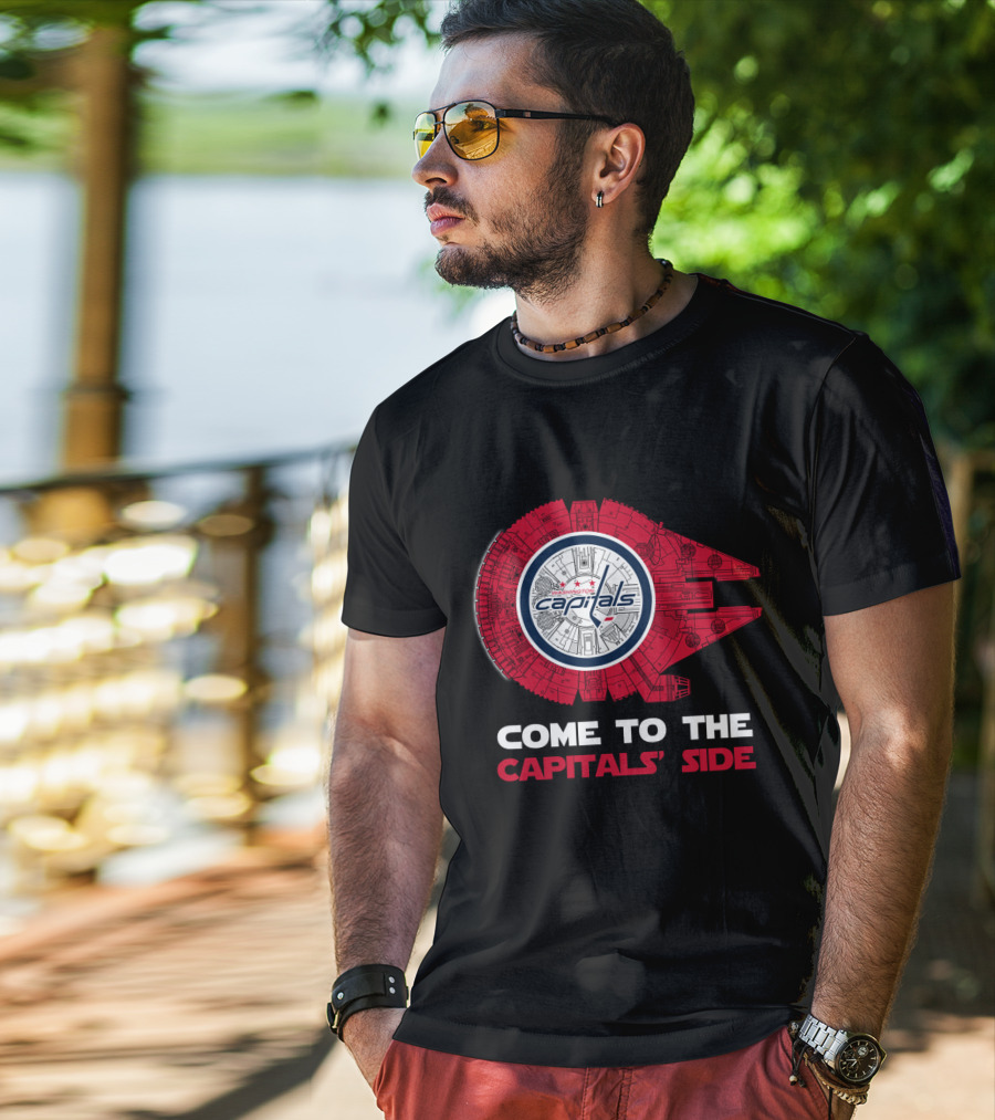 Washington Capitals Millennium Falcon Come To The Capitals' Side T-Shirt