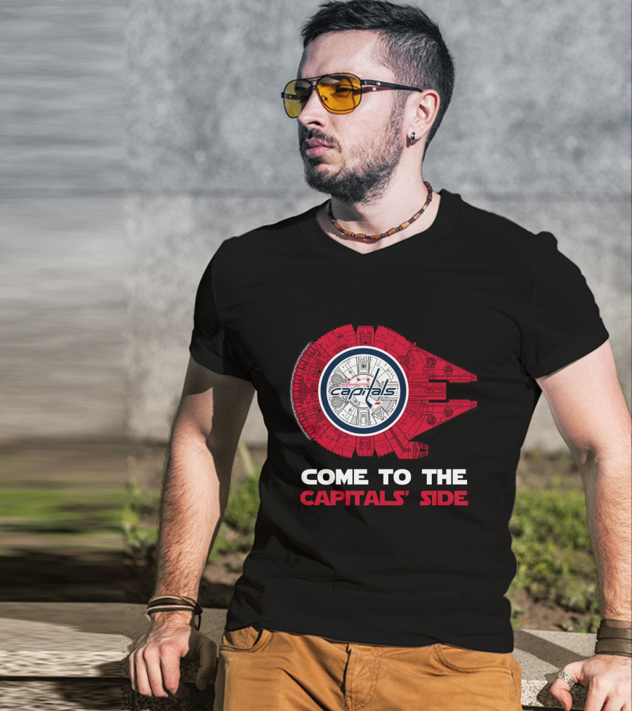 Washington Capitals Millennium Falcon Come To The Capitals' Side T-Shirt