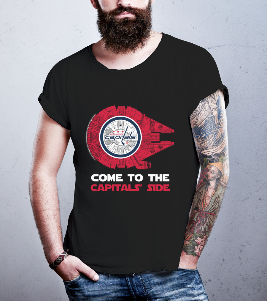 Washington Capitals Millennium Falcon Come To The Capitals' Side T-Shirt